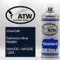 Preview: Chevrolet, Darkmoon Blue Metallic, WA433E / WA328E / G59: 400ml Sprühdose, von ATW Autoteile West.